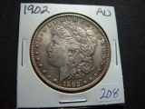1902 Morgan Dollar   AU