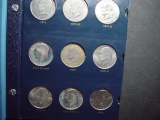 32 Coin Set of Eisenhower Dollars in Album: Includes Proof, Silver and Silver Proof Issues