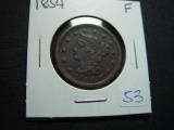 1854 Large Cent   Fine