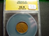 1914-D Lincoln Cent   ANACS VG Details - holder says 