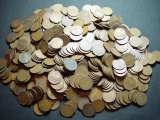 480+ Teens Wheat Cents- Average Circulated