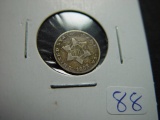 1853 3c Silver   Good