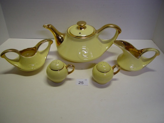 Pearl hand decorated 22KT gold chinaware 2 pics