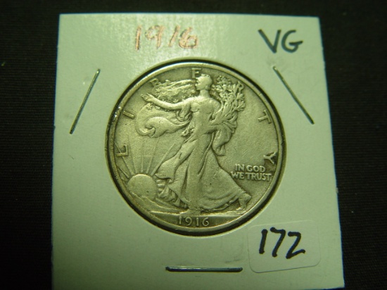 1916 Walking Liberty VG