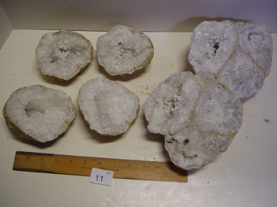 4” - 6” Quartz geodes from quarry near Hamilton IL