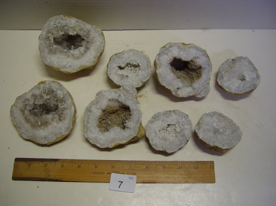 3” - 4” Quartz and calcite geodes from quarry near Hamilton IL