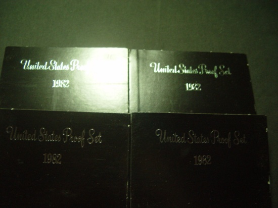 Four 1982 Proof Sets