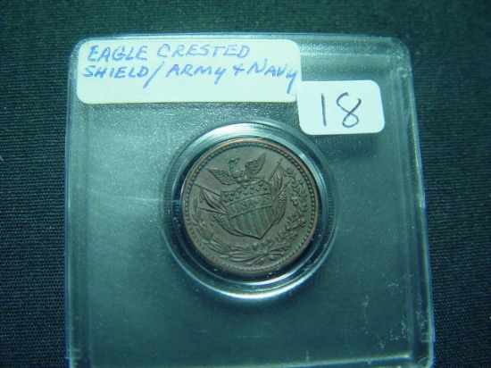 Uncirculated Civil War Token  Union/Army & Navy