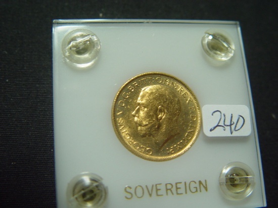 1918 BU British Gold Sovereign