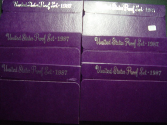 Six 1987 Proof Sets