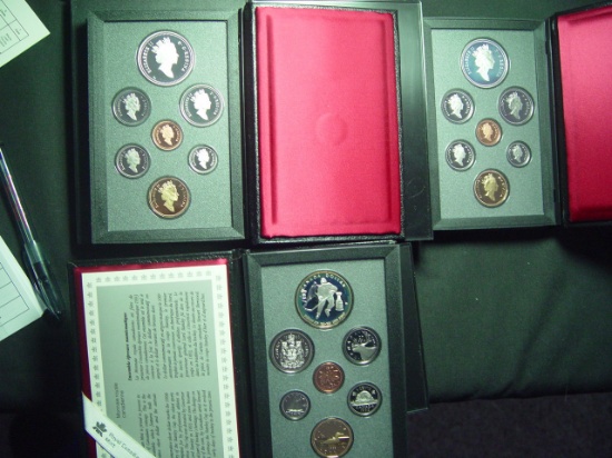 Three Canada Proof Sets: 1991, 1992, 1993