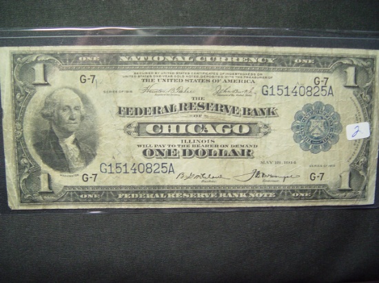 1918 $1 Federal Reserve Bank of Chicago Note