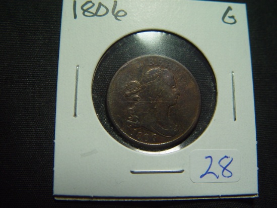 1806 Half Cent   Good