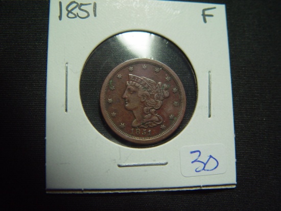 1851 Half Cent   Fine