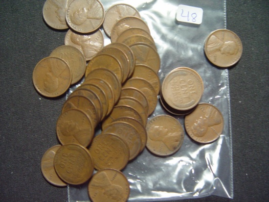 37 - 1909 Average Circulated Lincoln Cents