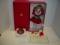 1990 US Historical Society Meghan Christmas doll and ornament with COA in original box 12” tall