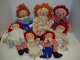 Mixed lot- cloth dolls and hand puppets