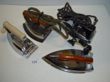 Electric travel iron lot- Hotpoint, GE, Samson Foldaway