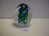 Glass paperweight 3 ½” tall