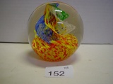 Glass paperweight 3 ½” tall