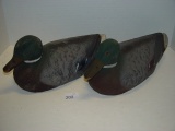 Duck decoys 1 missing 1 eye