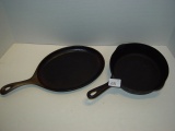 Cast iron pans- small skillet and 8” pan
