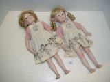 Bisque dolls marked A Repro by Julie Good-Kruger “Love Me” and “Nicole Christine” 16” tall