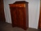 Grain Decorated, Pie Safe With Gallery Two Drawers &