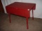 Red Paint, Double Drop Leaf Table