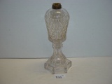 Whale oil lamp missing burner 10” tall