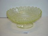 Vaseline bowl 4” tall x 8 ½” diameter