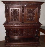 Flemish Cupboard, 72” Tall x 58” wide x 23” deep Dated 1571, This Cupboard Appears To have Expertly