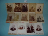 (14) Vintage Cabinet Card Photos