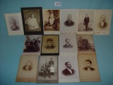 (14) Vintage Cabinet Card Photos