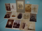 (14) Vintage Cabinet Card Photos