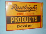 Two Sided Steel Rawleigh Dealer's Sign