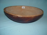 Turned Wooden Bowl, Gray Interior