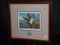 Framed and matted 1984 Ducks Unlimited Maine Black Ducks stamp signed by David Maass 18x16