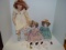 Mixed bisque doll lot as-is tallest 19”