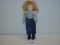 Bisque head jointed shoulder doll 7” tall