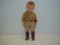 Nazi German S A Uniform On A Composite doll 14” tall Head Is Slightly Split