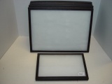 Display case lot with plexiglass tops. (4)  16