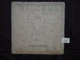 Concrete “Welcome to my Garden” plaque 10 ½