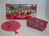 Snow White Pez dispensers unopened, empty Buster Brown box, whoopee cushion