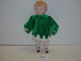 Bisque doll no marks jointed hips, shoulder and neck 7”