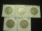 Set of All Five 1917 Varieties of Walking Liberty Halves P-D-S and