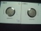 Pair of 3c Nickels: 1867  Good & 1881  Fine