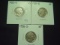 Three 1931-S Buffalo Nickels   VG, XF, XF