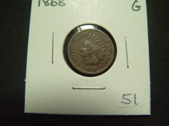 1868 Indian Cent   Good