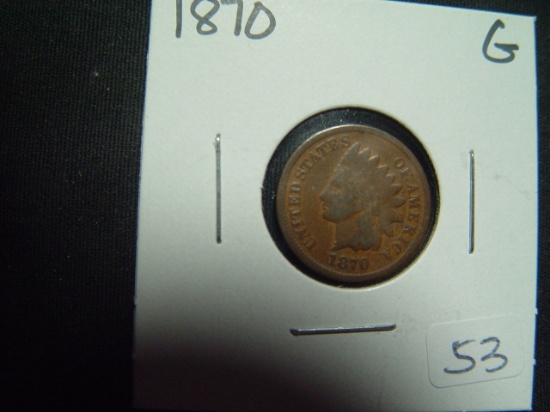 1870 Indian Cent   Good